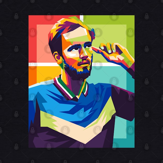 daniil medvedev by cool pop art house